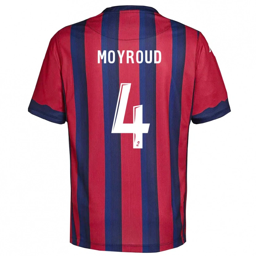 Danxen Heren Julie Moyroud #4 Bourgondisch Marine Thuisshirt Thuistenue 2025/26 T-Shirt België