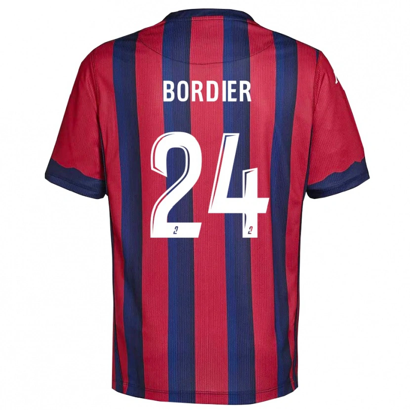 Danxen Heren Emma Bordier #24 Bourgondisch Marine Thuisshirt Thuistenue 2025/26 T-Shirt België