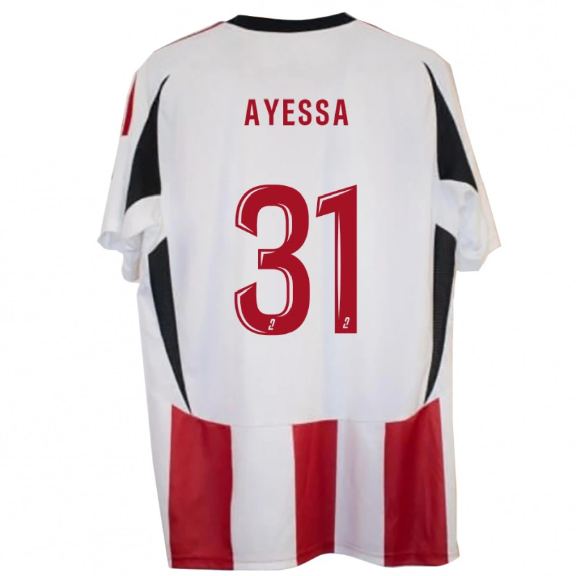 Danxen Heren Jésah Ayessa #31 Rood Blauw Thuisshirt Thuistenue 2025/26 T-Shirt België