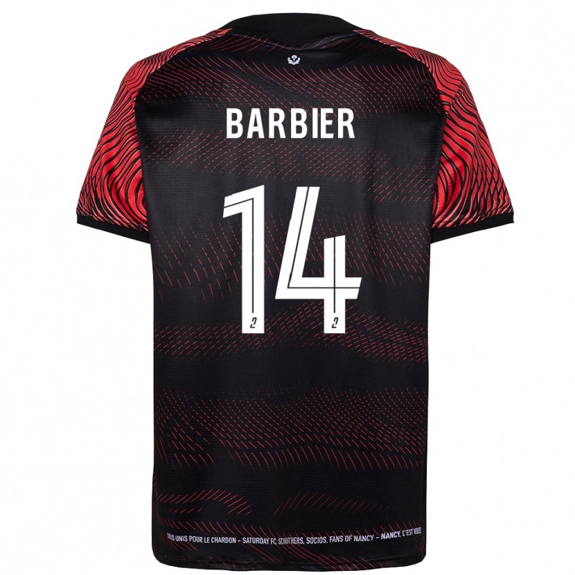 Danxen Heren Hugo Barbier #14 Wit Rood Thuisshirt Thuistenue 2025/26 T-Shirt België