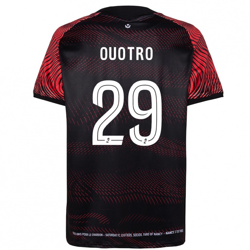 Danxen Heren Patrick Ouotro #29 Wit Rood Thuisshirt Thuistenue 2025/26 T-Shirt België