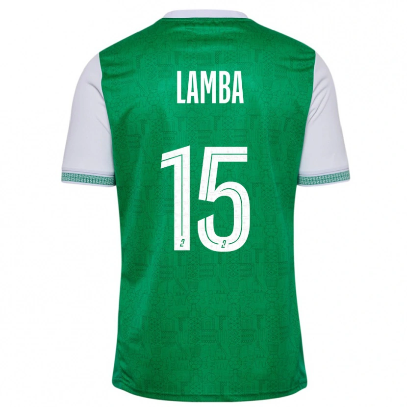 Danxen Heren Chico Lamba #15 Groen Wit Thuisshirt Thuistenue 2025/26 T-Shirt België