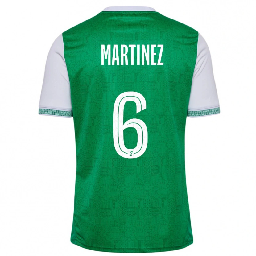 Danxen Heren Lisa Martinez #6 Groen Wit Thuisshirt Thuistenue 2025/26 T-Shirt België