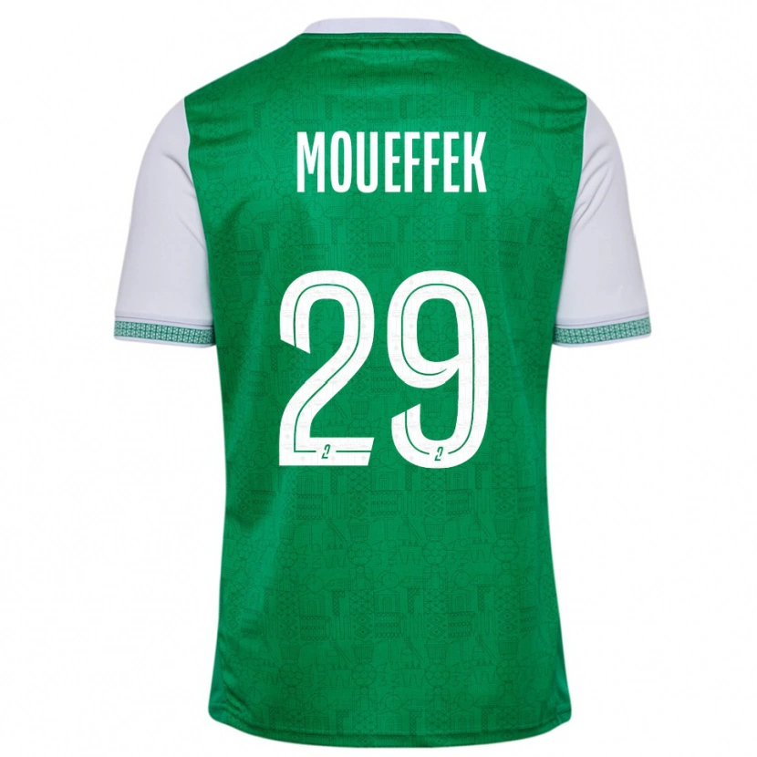 Danxen Heren Aïmen Moueffek #29 Groen Wit Thuisshirt Thuistenue 2025/26 T-Shirt België