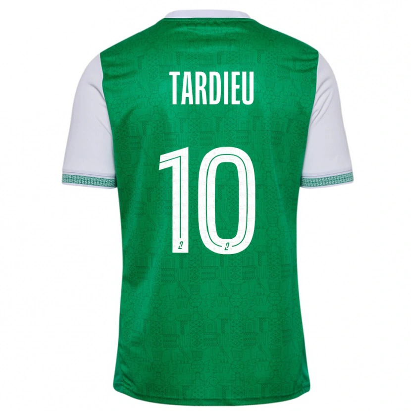 Danxen Heren Florian Tardieu #10 Groen Wit Thuisshirt Thuistenue 2025/26 T-Shirt België