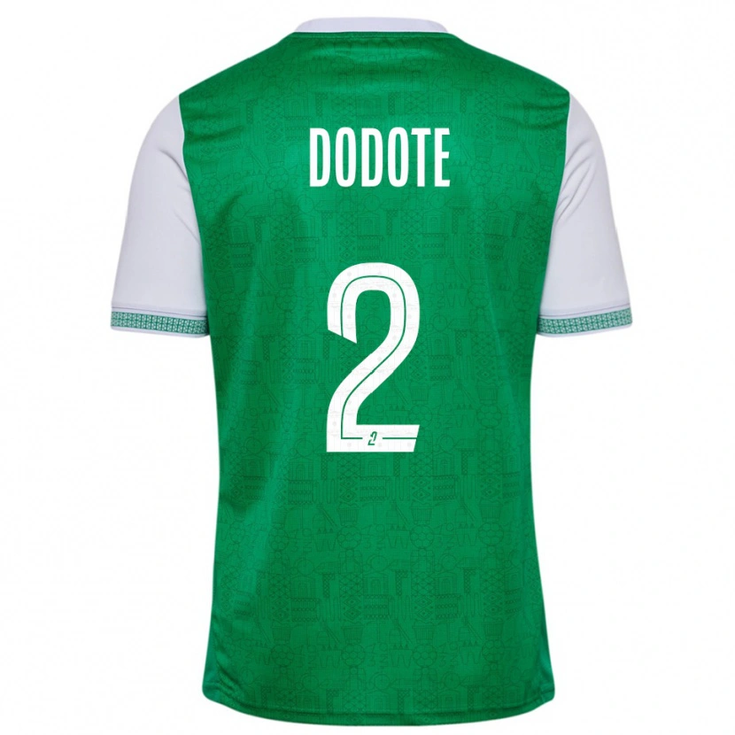 Danxen Heren Axel Dodote #2 Groen Wit Thuisshirt Thuistenue 2025/26 T-Shirt België