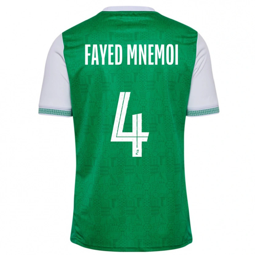 Danxen Heren El Fayed Mnemoi #4 Groen Wit Thuisshirt Thuistenue 2025/26 T-Shirt België