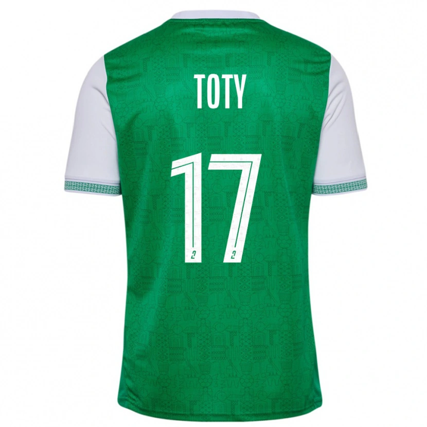 Danxen Heren Mylan Toty #17 Groen Wit Thuisshirt Thuistenue 2025/26 T-Shirt België