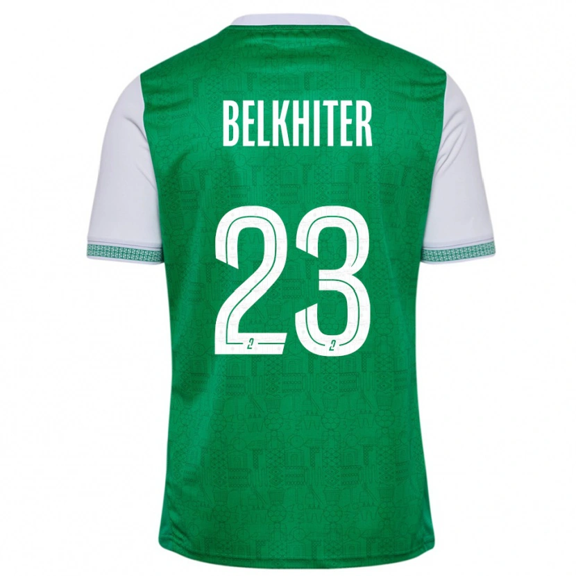 Danxen Heren Morgane Belkhiter #23 Groen Wit Thuisshirt Thuistenue 2025/26 T-Shirt België