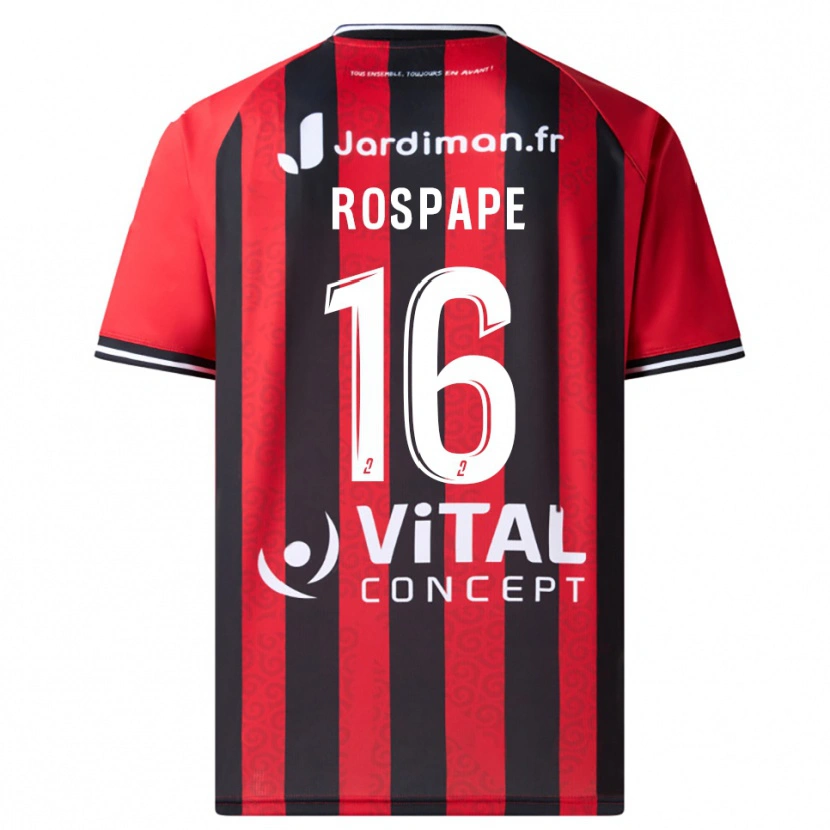 Danxen Heren Milo Rospape #16 Rood Zwart Thuisshirt Thuistenue 2025/26 T-Shirt België