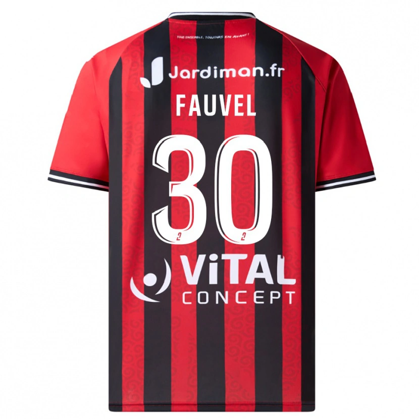 Danxen Heren Agathe Fauvel #30 Rood Zwart Thuisshirt Thuistenue 2025/26 T-Shirt België