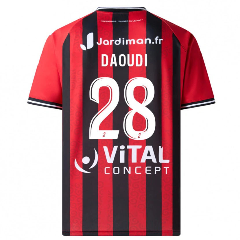 Danxen Heren Sana Daoudi #28 Rood Zwart Thuisshirt Thuistenue 2025/26 T-Shirt België