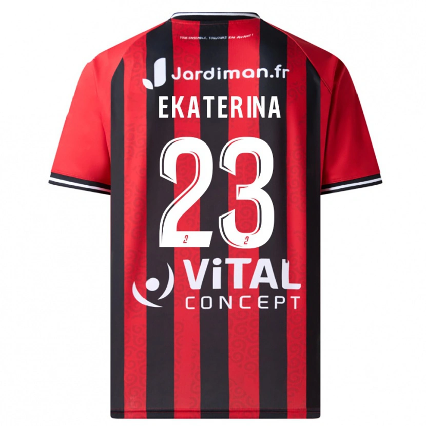 Danxen Heren Tyrishkina Ekaterina #23 Rood Zwart Thuisshirt Thuistenue 2025/26 T-Shirt België