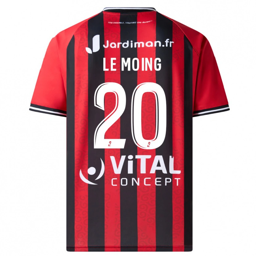 Danxen Heren Leonie Le Moing #20 Rood Zwart Thuisshirt Thuistenue 2025/26 T-Shirt België