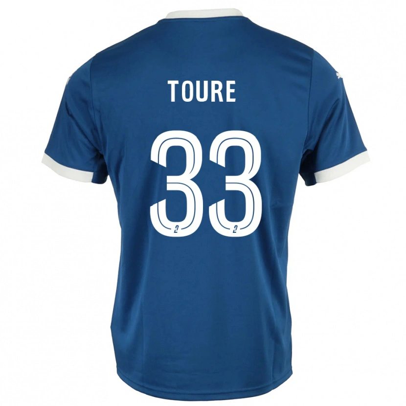 Danxen Heren Almami Touré #33 Blauw Wit Thuisshirt Thuistenue 2025/26 T-Shirt België