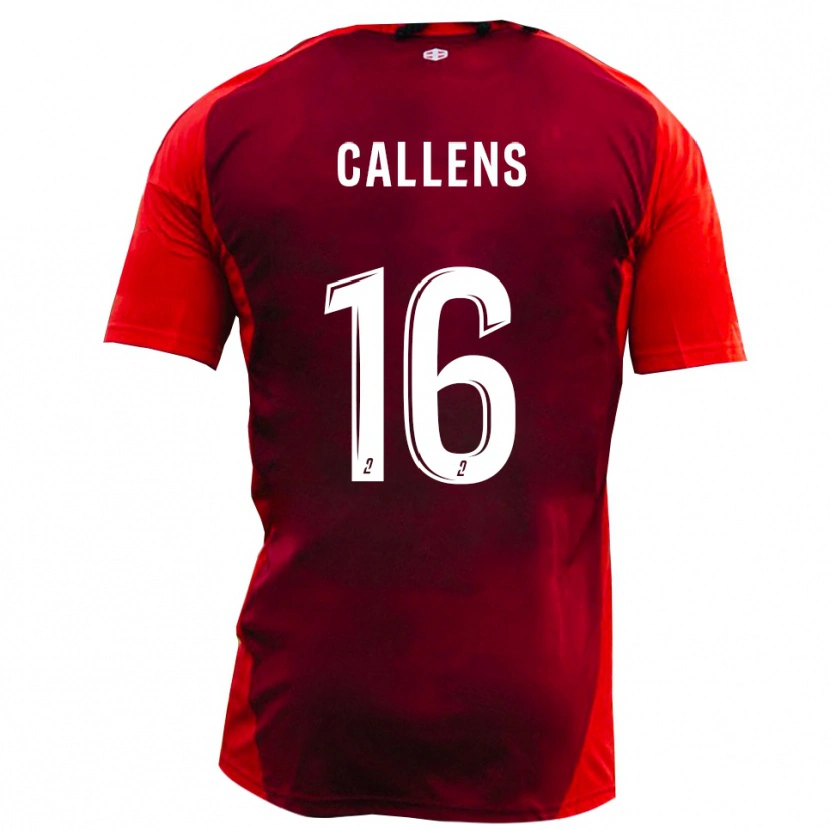 Danxen Heren Thomas Callens #16 Rood Bourgondië Thuisshirt Thuistenue 2025/26 T-Shirt België