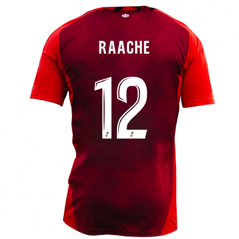 Danxen Heren Ibrahim Raache #12 Rood Bourgondië Thuisshirt Thuistenue 2025/26 T-Shirt België