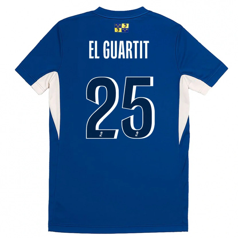 Danxen Heren Yassine El Guartit #25 Blauw Marine Thuisshirt Thuistenue 2025/26 T-Shirt België