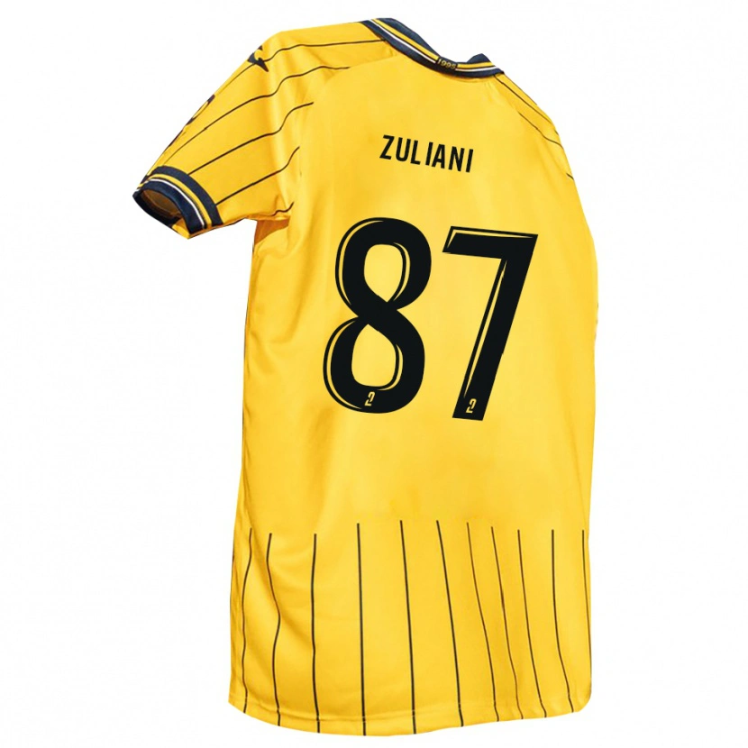 Danxen Heren Edhy Zuliani #87 Geel Marine Thuisshirt Thuistenue 2025/26 T-Shirt België