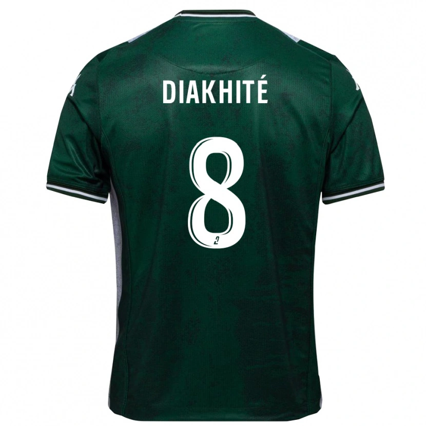 Danxen Heren Abdourahmane Diakhité #8 Groen Wit Thuisshirt Thuistenue 2025/26 T-Shirt België