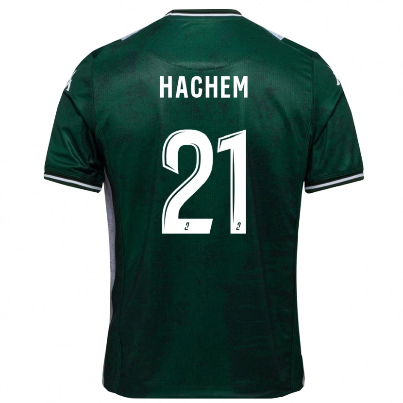 Danxen Heren Abdelsamad Hachem #21 Groen Wit Thuisshirt Thuistenue 2025/26 T-Shirt België
