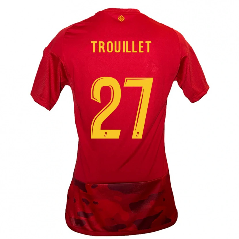 Danxen Heren Alexis Trouillet #27 Rood Geel Thuisshirt Thuistenue 2025/26 T-Shirt België