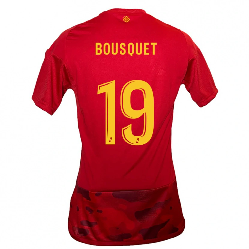 Danxen Heren Marie Bousquet #19 Rood Geel Thuisshirt Thuistenue 2025/26 T-Shirt België