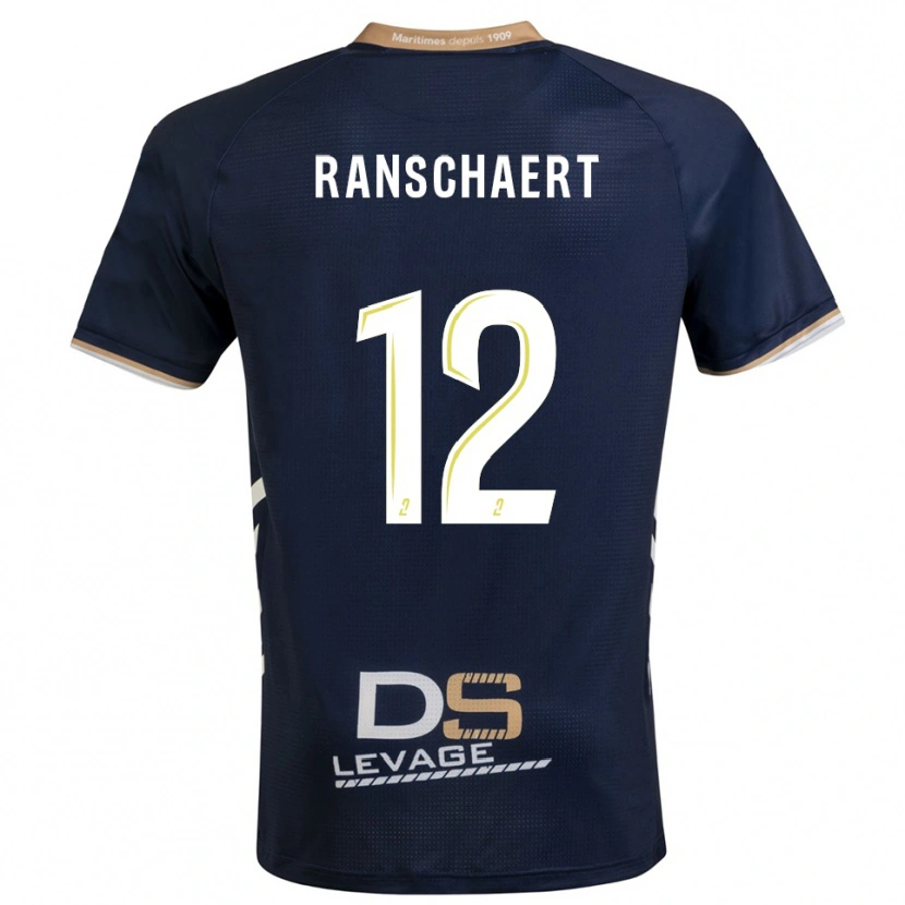 Danxen Heren Rafael Ranschaert #12 Marine Goud Thuisshirt Thuistenue 2025/26 T-Shirt België
