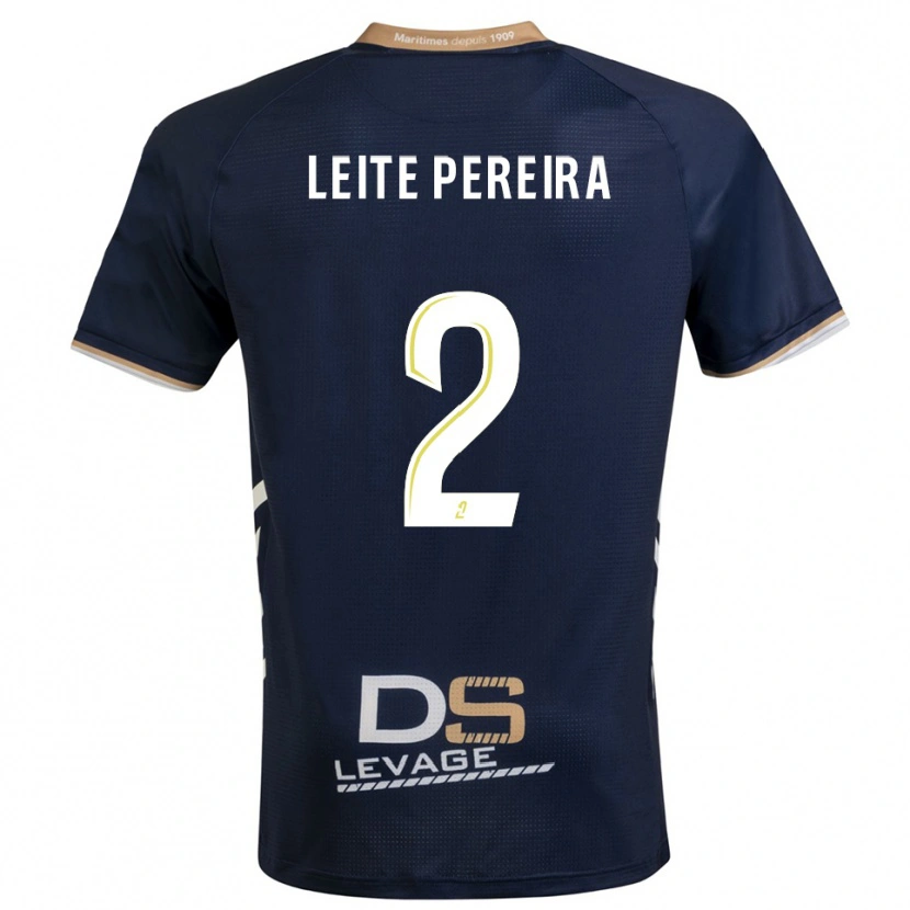 Danxen Heren Matéo Leite Pereira #2 Marine Goud Thuisshirt Thuistenue 2025/26 T-Shirt België
