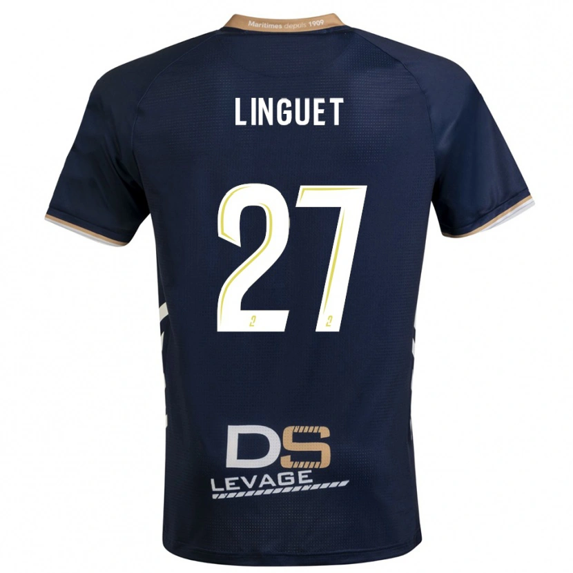 Danxen Heren Allan Linguet #27 Marine Goud Thuisshirt Thuistenue 2025/26 T-Shirt België