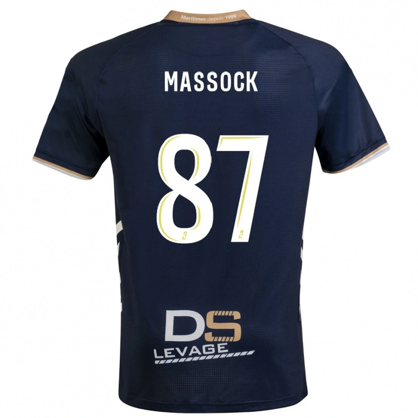 Danxen Heren Théna Massock #87 Marine Goud Thuisshirt Thuistenue 2025/26 T-Shirt België