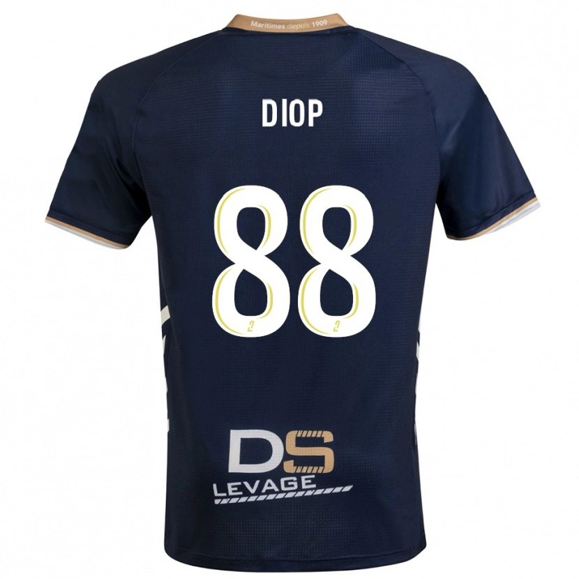 Danxen Heren Malick Diop #88 Marine Goud Thuisshirt Thuistenue 2025/26 T-Shirt België