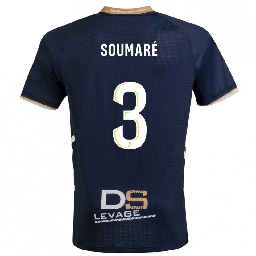 Danxen Heren Amadou Soumaré #3 Marine Goud Thuisshirt Thuistenue 2025/26 T-Shirt België