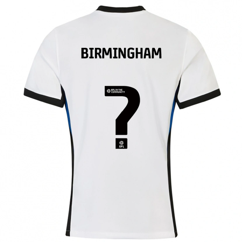 Danxen Heren Shea Birmingham #0 Wit Blauw Uitshirt Uittenue 2025/26 T-Shirt België