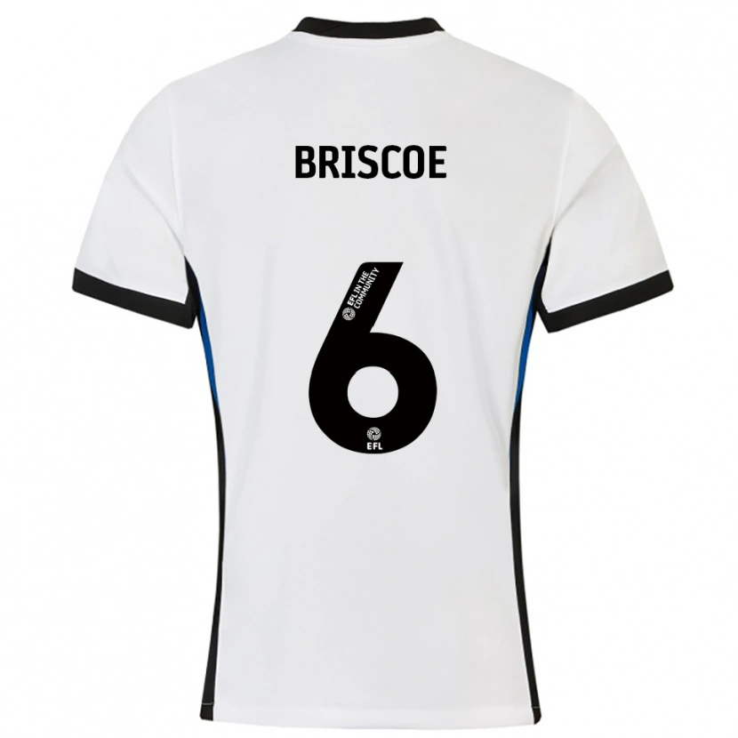 Danxen Heren Trae Briscoe #6 Wit Blauw Uitshirt Uittenue 2025/26 T-Shirt België