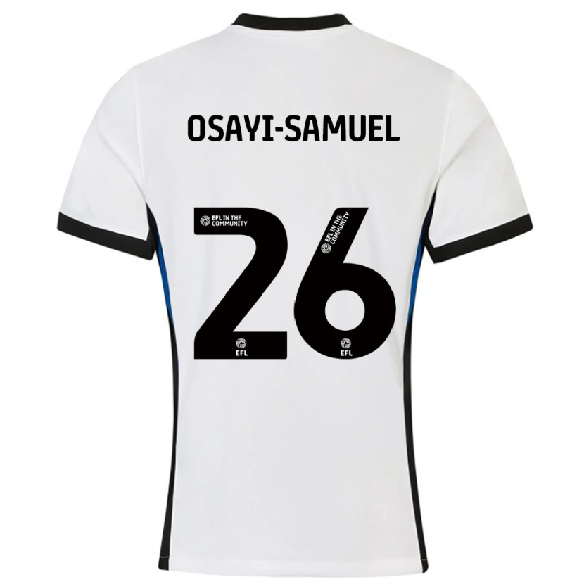 Danxen Heren Bright Osayi-Samuel #26 Wit Blauw Uitshirt Uittenue 2025/26 T-Shirt België
