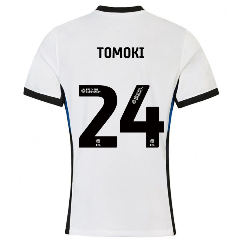 Danxen Heren Tomoki Iwata #24 Wit Blauw Uitshirt Uittenue 2025/26 T-Shirt België