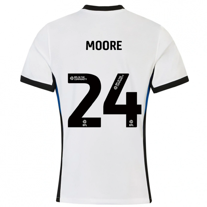 Danxen Heren Jade Ellis Moore #24 Wit Blauw Uitshirt Uittenue 2025/26 T-Shirt België