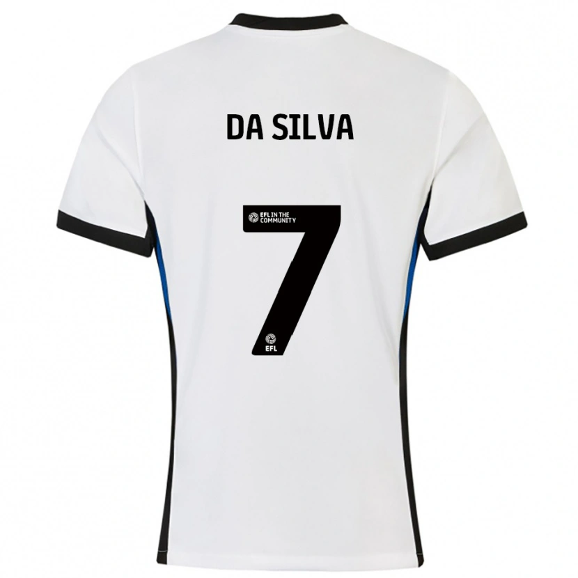 Danxen Heren Alezandro Da Silva #7 Wit Blauw Uitshirt Uittenue 2025/26 T-Shirt België