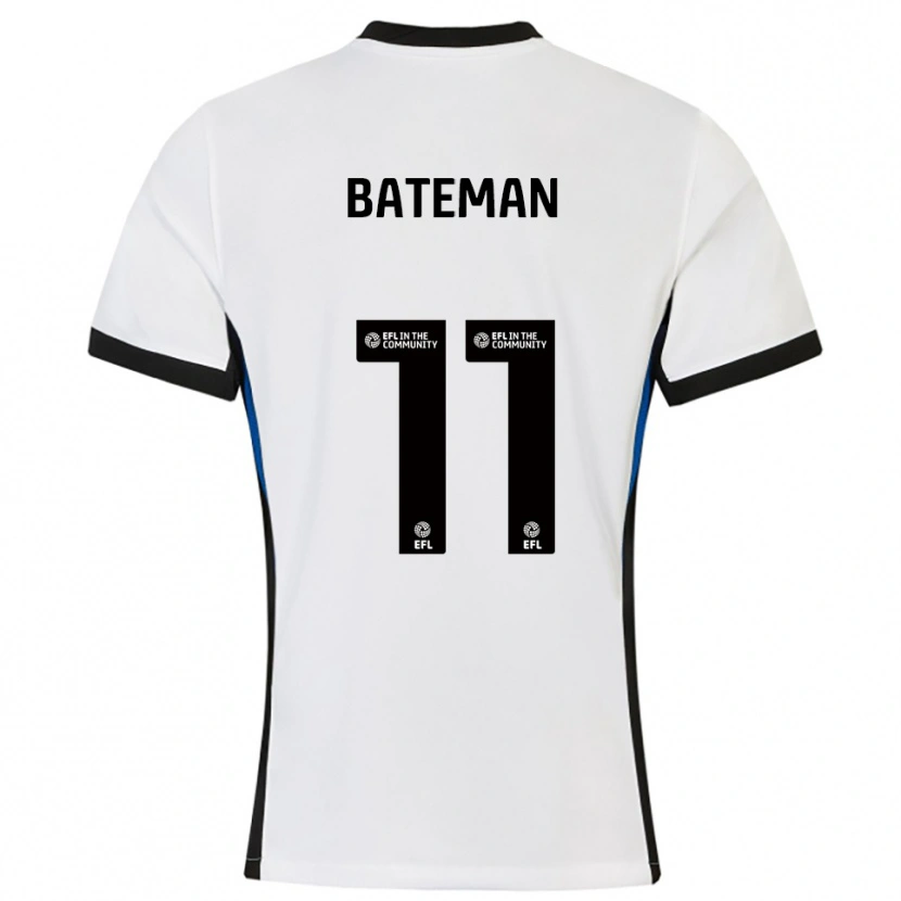 Danxen Heren Briar Bateman #11 Wit Blauw Uitshirt Uittenue 2025/26 T-Shirt België