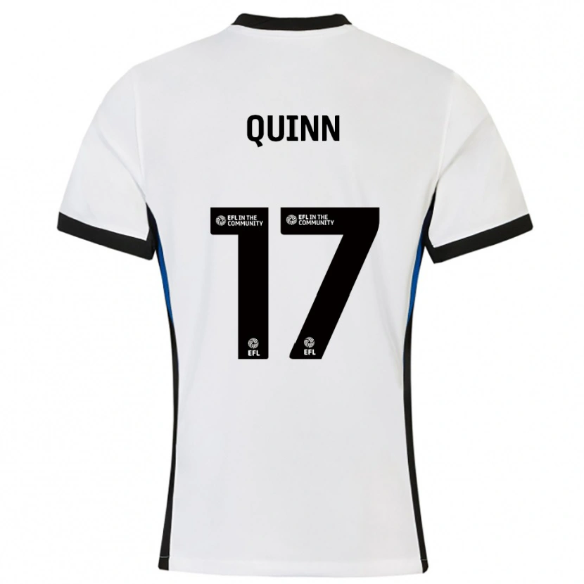 Danxen Heren Lucy Quinn #17 Wit Blauw Uitshirt Uittenue 2025/26 T-Shirt België