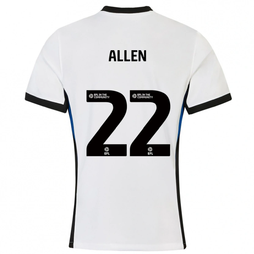 Danxen Heren Remi Allen #22 Wit Blauw Uitshirt Uittenue 2025/26 T-Shirt België