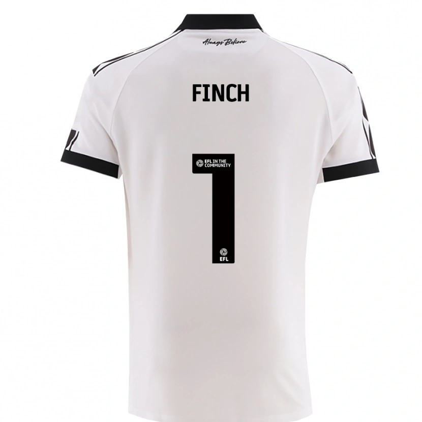 Danxen Heren Isaac Finch #1 Wit Zwart Uitshirt Uittenue 2025/26 T-Shirt België