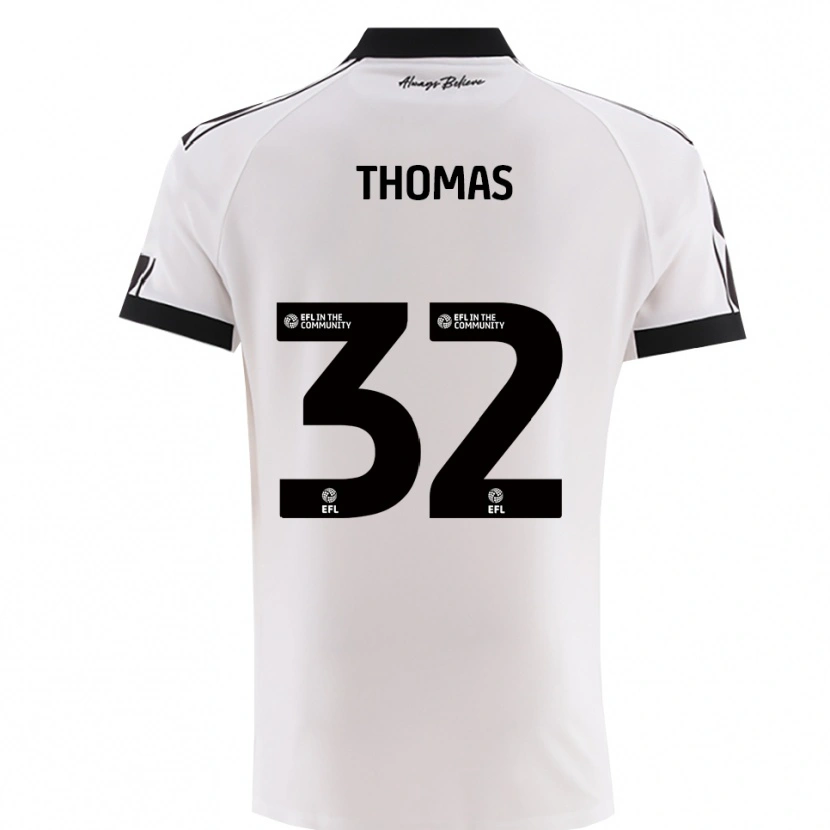 Danxen Heren Lewis Thomas #32 Wit Zwart Uitshirt Uittenue 2025/26 T-Shirt België