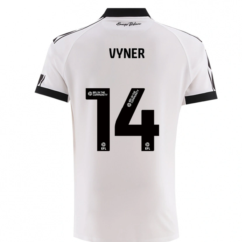 Danxen Heren Zak Vyner #14 Wit Zwart Uitshirt Uittenue 2025/26 T-Shirt België