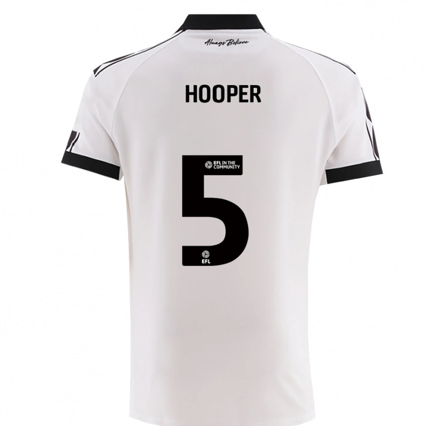 Danxen Heren Jack Hooper #5 Wit Zwart Uitshirt Uittenue 2025/26 T-Shirt België