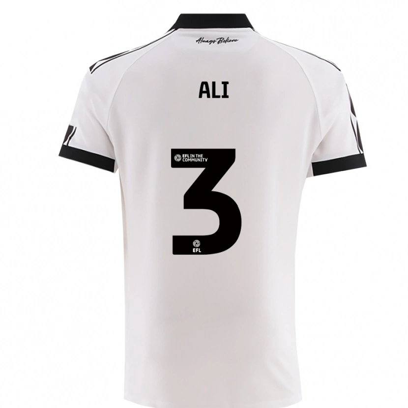 Danxen Heren Zack Ali #3 Wit Zwart Uitshirt Uittenue 2025/26 T-Shirt België
