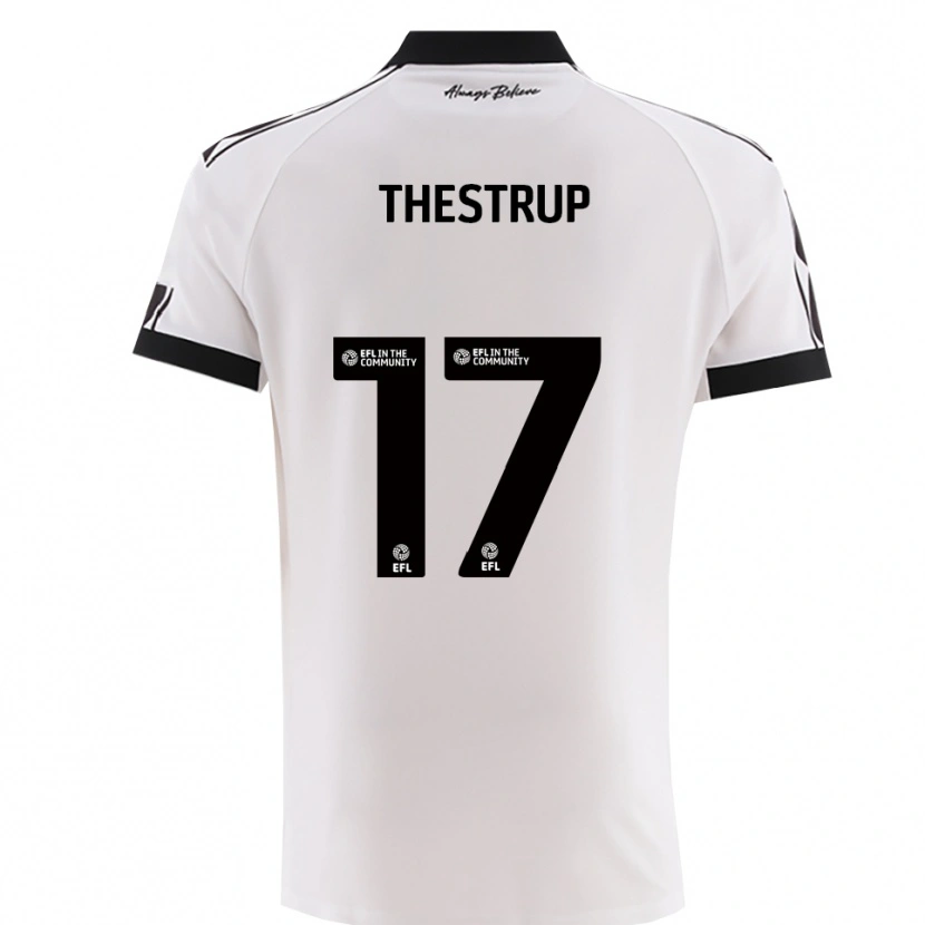 Danxen Heren Amalie Thestrup #17 Wit Zwart Uitshirt Uittenue 2025/26 T-Shirt België