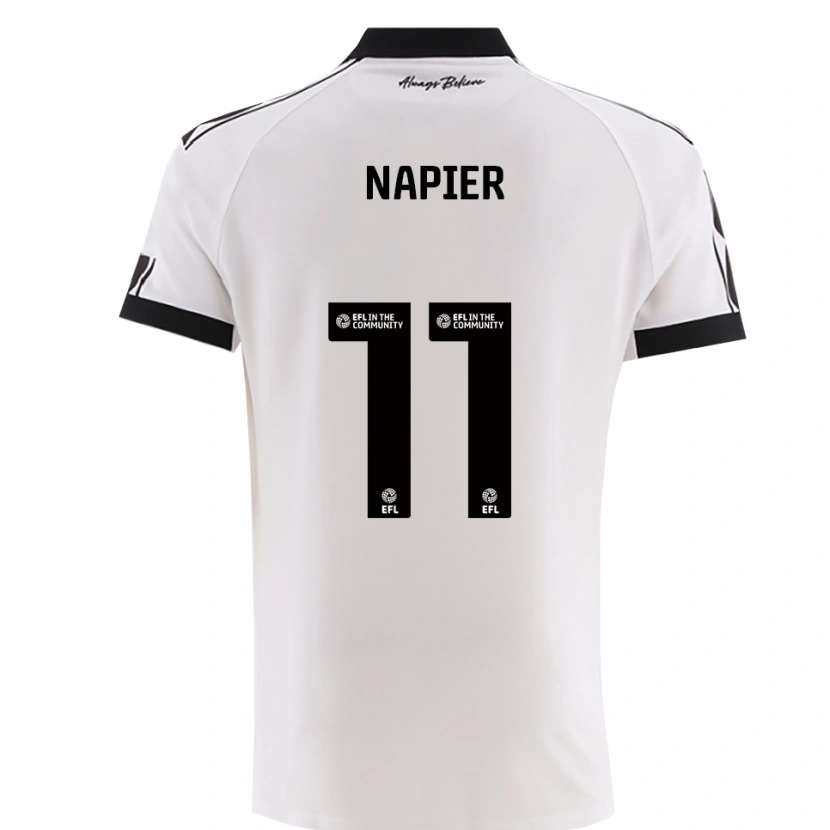 Danxen Heren Jamie-Lee Napier #11 Wit Zwart Uitshirt Uittenue 2025/26 T-Shirt België