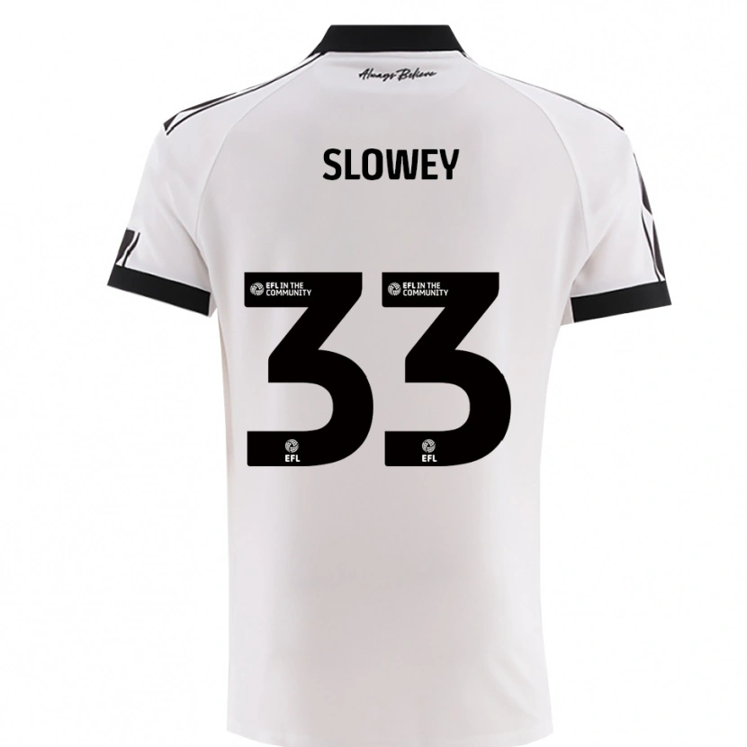 Danxen Heren Josh Campbell-Slowey #33 Wit Zwart Uitshirt Uittenue 2025/26 T-Shirt België